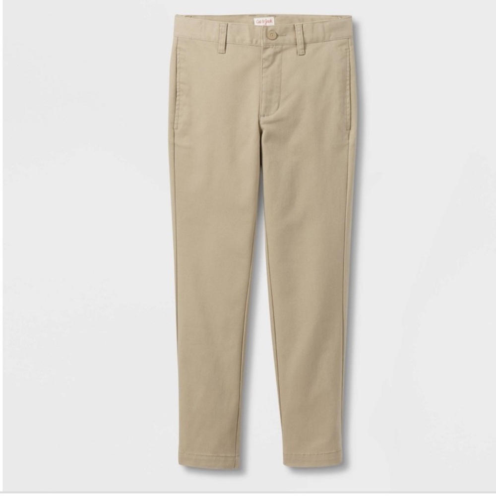 Boys Cat & Jack Vintage Khaki School Uniform Pant Husky 18 New